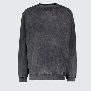 Sudadera con capucha de algodón con logotipo personalizado de calidad superior, chándal lavado ácido para hombre, chándal informal de invierno con estampado polar - Product Image 5