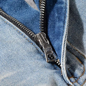 กางเกงยีนส์เดนิมคุณภาพสูงสำหรับผู้ชายและผู้หญิง ทรงปกติ ปักลายเรียบง่าย ระบายอากาศได้ดี กันน้ำ เป็นมิตรกับสิ่งแวดล้อม สไตล์ลำลอง - Product Image 3