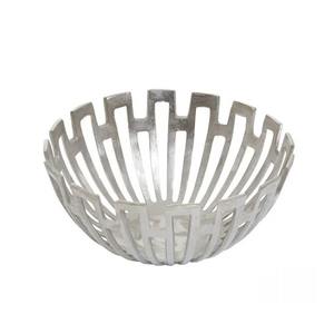 Merveilleux Royal Métal Antique Forme En Gros Bol De Fruits Secs Doublure Conception Conception Incroyable Bol De Couleur Argent pour La Table De Dîner - Product Image 1