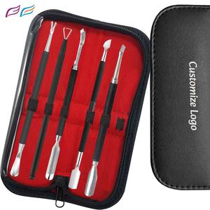 Coupe-cuticules ergonomique en acier inoxydable, meilleur repousse-cuticules noir poli, nettoyeur d'ongles à marque privée par Bahasa Pro - Product Image 6
