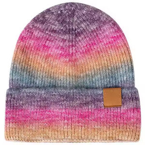 Cheap Price Wholesale Custom Logo Streetwear Digital Printed Beanie Caps 100% Cotton Breathable Winter Unisex Hats - Product Image 4