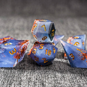 Premium Resin <b>Polyhedral</b> <b>Dice</b> Set Handmade Eco-Friendly Durable 7-Piece Gaming <b>Dice</b> for Gifting Tradebyd - Product Image 1