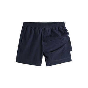 Pantalones cortos de malla atléticos personalizados con forro de compresión bolsillo para teléfono estilo deportivo para entrenamiento deportes Fitness gimnasio correr Jogging - Product Image 1