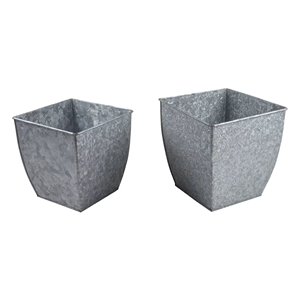 Maceta de Metal Galvanizado de Zinc, Estilo Clásico, Ligera y Resistente a la Intemperie, para Decoración de Jardín y Hogar, Venta al Por Mayor - Product Image 4