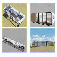 Cabine mobile Apple préfabriquée, bureau en forme de pod pour le glamping, les centres de villégiature et l'habitation