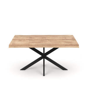 Table à manger moderne en bois massif pour la salle à manger, meubles de luxe pour la cuisine, finition naturelle, vente en gros - Product Image 1