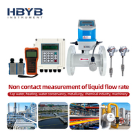 Medidor de Flujo Ultrasónico Portátil Transit Time para Agua Reciclada, Líquidos de Proceso, Aguas Residuales Alcalinas y Agua Potable