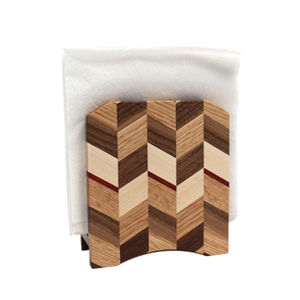 Elegante soporte de tejido de bambú, servilletero de madera maciza, ideal para bodas, comedor, mesa, cocina, uso y decoración del hogar - Product Image 2