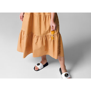 Ciabatte da donna con Logo firmato in PVC intarsiato a punta aperta antiscivolo traspirante stampate impermeabili per l'estate invernale - Product Image 1