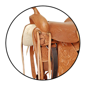 Handmade tiếng Anh-loại Phương Tây yên Bộ dụng cụ thiết kế da với vú tổng hợp dây cương cho đua thùng và cưỡi ngựa - Product Image 3