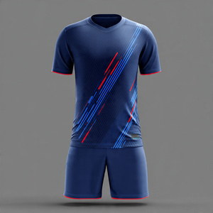 Conjuntos de Uniformes de Fútbol Personalizados 100% Poliéster, Camisetas de Fútbol, Pantalones Cortos Deportivos Estampados para Jóvenes - Product Image 5