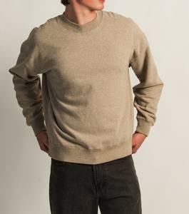 Sweat à capuche surdimensionné en molleton épais 420gsm coton mélangé pour hommes pull-over vierge avec broderie de logo personnalisé - Product Image 3