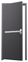 Nouvelle barre anti-panique en acier pour porte, dispositif d'urgence coupe-feu, étanche, avec serrure, pour portes extérieures commerciales, hôtels et écoles