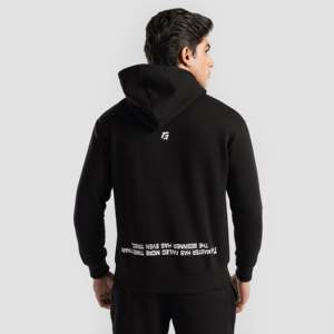 เสื้อฮู้ดดี้ GAI รุ่น <span class=keywords><strong>Supreme</strong></span> ผ้าฝ้ายเฟรนช์เทอร์รี่ 100% ไซส์ XXS สกรีนลายด้วยเอนไซม์วอช พร้อมงานปัก 3 มิติ สีดำ - Product Image 3