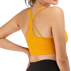 Soutien-gorge de sport pour femme, léger, avec logo frontal personnalisé, vente en gros, soutien-gorge de yoga et de fitness à maintien élevé, avec couleurs et tailles personnalisées - Product Image 3