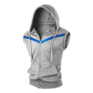 Sweats à capuche sans manches de haute qualité pour hommes Meilleure vente Muscle Fitness Sweat à capuche sans manches léger pour hommes - Product Image 4