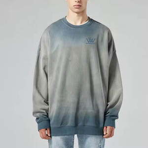 2025สเวตเชิ้ตสีจางของผู้ชายเสื้อสเวตเชิ้ตสีจางลงสำหรับฤดูหนาวชุดลำลองแบบเรียบง่าย - Product Image 4