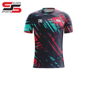 Maillot de football de haute qualité de vente chaude pour 100% polyester Design personnalisé maillot de football vêtements de sport - Product Image 6