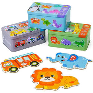 32 pièces de puzzle éducatif en bois et en plastique, jouet pour bébés - Product Image 1