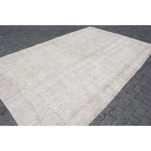 พรมวินเทจขนาด 7.8x11.9 ฟุต พรมตุรกีขนาดใหญ่ พรมลายดอกไม้สีขาว - Product Image 3