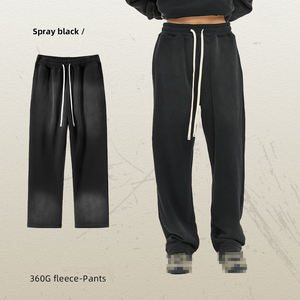 Concevez votre propre logo Pantalons de jogging en molleton surdimensionné en laine unisexe à séchage rapide Taille élastique Pantalons de survêtement en coton - Product Image 1