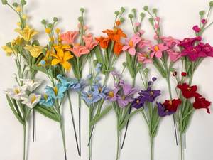 Adorno de flores de hilo de punto de ganchillo hecho a mano Vietnam 99 DATOS DE ORO gran oferta 2025 para regalo de Festival de fiesta de boda - Product Image 6