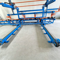 Empileur entièrement automatique contrôlé par PLC avec écran tactile pour charpentes en acier sectionnelles C/Z (Structure en acier)
