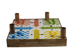 Juego de mesa Ludo hecho a mano con madera duradera, juego Ludo hecho a mano a la venta por exportadores indios - Product Image 2