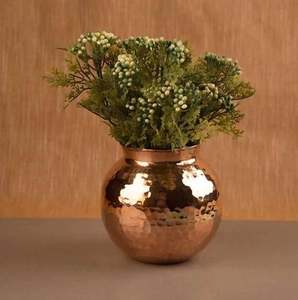 El más nuevo diseño elegante florero de latón oro a granel cantidad decoración festiva para el hogar Decoración de mesa decorativa Hotel hecho a mano India - Product Image 3