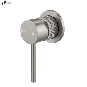 Keran kamar mandi/kamar mandi, bersertifikat Kuningan rendah timah tunggal tuas mandi dinding wastafel Mixer keran Knurled desain tubuh keramik setelan mandi/penggunaan mandi - Product Image 5