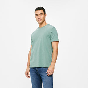 Camisetas de estilo personalizado para hombre de alta calidad 100% algodón Casual liso manga corta de tejido de punto talla grande impresión digital venta - Product Image 1