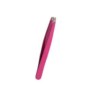 Pinzas para cejas de acero inoxidable de color rosa, tamaño 9,5 cm, pinzas para manicura, punta puntiaguda, herramienta de belleza duradera para uso doméstico, 9,5 cm - Product Image 5