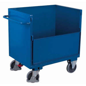 Chariot à bagages en tôle Variofit 500 avec capacité de charge élevée, 4 roues, soudé avec robustesse, pliable, pour utilisation à l'aéroport - Product Image 1