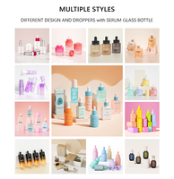 Mattierte Bernstein-Glasflaschen 30ml 50ml 60ml für Kosmetik, Gesichtsserum, Haarpflegeöl – Personalisierbare Luxus-Pipettenflasche leer, mit Verpackung