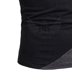 Camisetas de Hombre de Primera Calidad, Ajustadas, Tejidas, Transpirables, con Contraste de Color, Material de Poliéster/Algodón, Venta al Por Mayor - Product Image 5