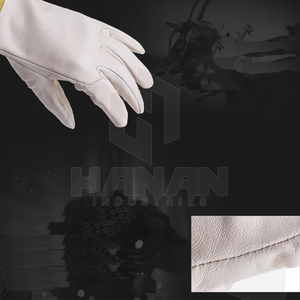 Gants de soudage personnalisés, résistants au feu et antidérapants pour le travail du métal, impression de logo disponible, prix direct usine OEM - Product Image 5