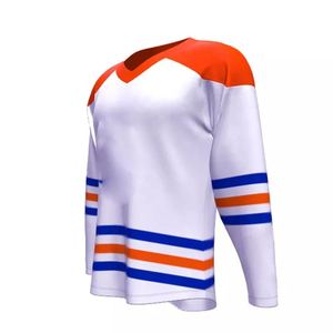 Maillot de hockey sur glace en vrac vente en gros conception d'équipe personnalisée OEM 100% polyester vêtements d'entraînement à manches longues uniformes personnalisés - Product Image 4