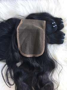 Extensiones de cabello humano virgen Remy ondulado natural de Vietnam máquina doble trama piojos y liendres gratis - Product Image 4