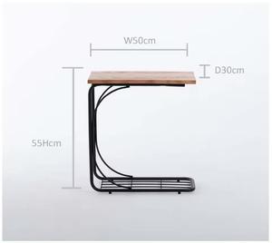 Sofá de Metal negro lado pequeña mesa de escritorio dormitorio mesita de noche - Product Image 5