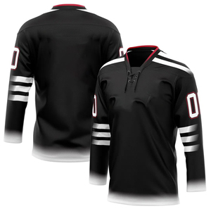 Maillots de hockey sur glace de qualité supérieure Nom d'équipe imprimé personnalisé et numéro de joueur avec service OEM ODM disponible - Product Image 2