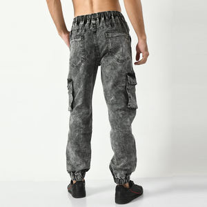 Pantalones de chándal de calle Vintage regulares para hombre, con cordón de peso medio, logotipo personalizado, 100% algodón, respetuoso con el medio ambiente, Jogger, informal, cadera - Product Image 4