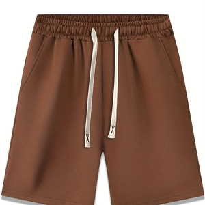 Pantalones cortos holgados de entrenamiento de cintura media para hombre, ropa deportiva de algodón de secado rápido para gimnasio, estilo informal lavado antiarrugas, talla 6XL - Product Image 4