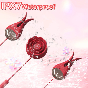 เครื่องนวดหน้าอกแบบสั่นหลายความถี่พร้อมรีโมทคอนโทรลรูปดอกกุหลาบ - Product Image 2