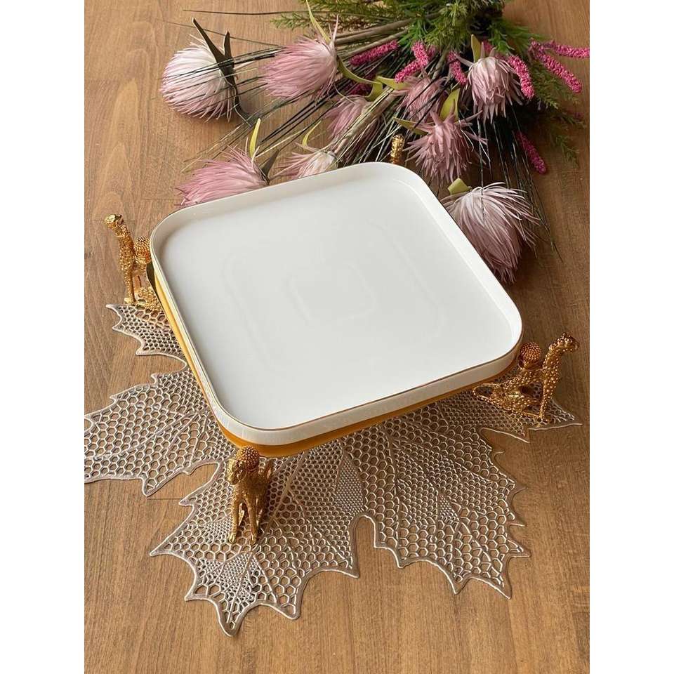 Oasis Cheetah Square Porcelain Presentation Bowl