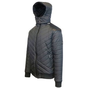 <b>Men's</b> Vintage Style Hooded Puffer <b>Jacket</b> Puff Printed Custom Front Logo Waterproof Winter Casual <b>Down</b> <b>Filled</b> Spandex/Polyester - Product Image 4