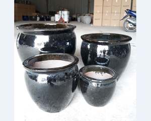 Rubí Linh-maceta de cerámica esmaltada para decoración del hogar, macetas de cerámica para interior y exterior, venta al por mayor - Product Image 1