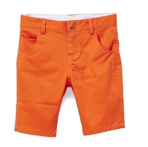 OEM logotipo personalizado sólido caliente verano 100% algodón de secado rápido impermeable transpirable ajuste holgado Color naranja Chinos pantalones cortos bolsillo hombres - Product Image 1