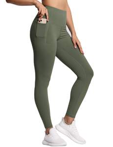 Leggings Deportivos Sexys de Cintura Media, Transpirables, de Algodón/Fibra de Bambú, con Efecto Push-Up, para Mujer, 22 Colores - Product Image 2