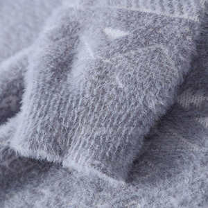 Pulls en coton surdimensionnés pour hommes, logo personnalisé, tricot torsadé, taille plus, pull en tricot, pull pour hommes - Product Image 3