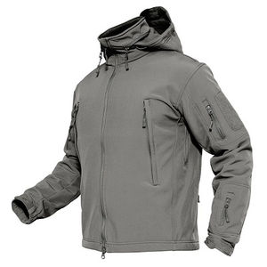 Chaquetas Softshell para Hombre, Estilo Personalizado OEM, Impermeables, Transpirables, Cortavientos, Lisas, Teñidas, de Lona y Poliéster - Product Image 3